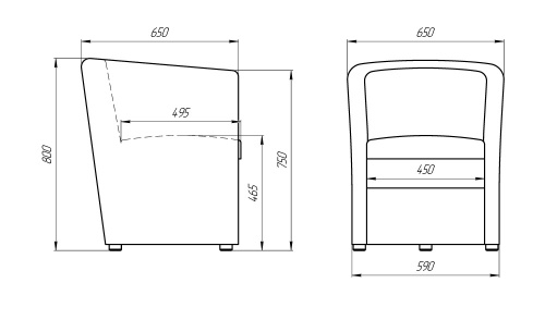 Кресло Лама-мебель Рико