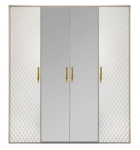 Шкаф ЭРА Lara 4-дверный Белый глянец