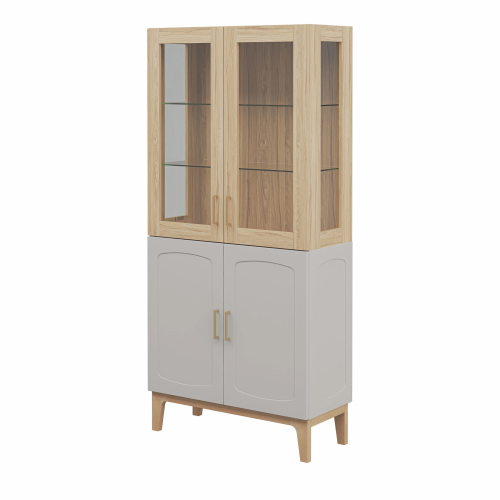 Шкаф Мебель-Неман Танаро МН-058-02 (Кашемир/Гикори рокфорд натуральный)