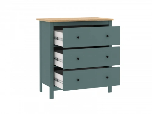 Комод Новус Индустри САГА 2.08.02.020.16 (Темно-бирюзовый/Ясень)