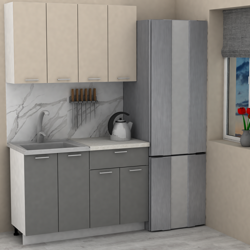 Кухня ЭлиГард LION 1,2 (Персидский жемчуг/Дымчатый алмаз/Королевский опал)