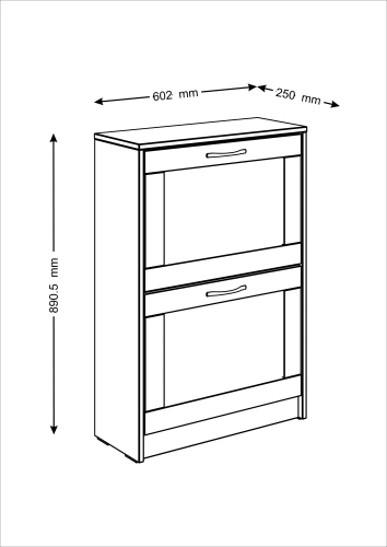 Тумба Новус Индустри для обуви  Сириус 2.02.10.430.1 (Белый)