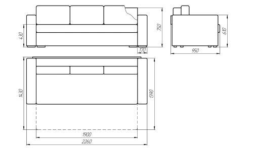Диван-кровать Лама-мебель Пингвин 3/12