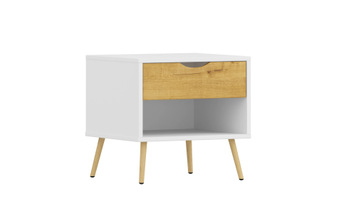 Тумба Речицадрев Сканди Р 375.03 (Белый/Дуб Бунратти)