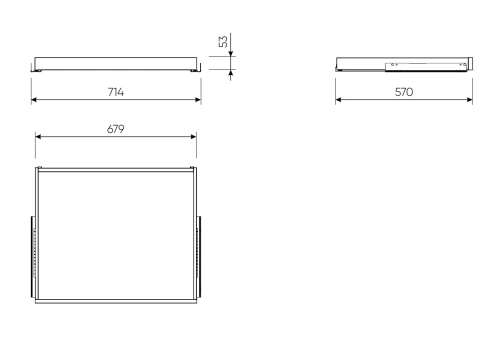 Полка Новус Индустри Макс выдвижная 2.06.20.560.1 (Белый)