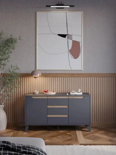 Тумба ЭлиГард Eyva RTV 2D3S (Графит)