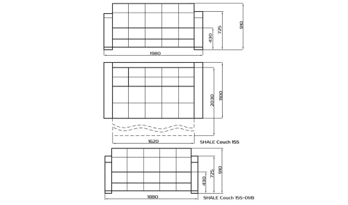 Диван-кровать Шале 155-01/В