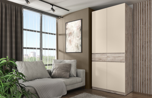 Шкаф Элигард 2 LOCARNO  Дуб монтерей/Персидский жемчуг