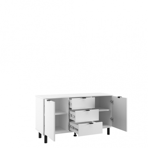 Тумба RTV ЭЛИГАРД MONE 2D3S (Белый)