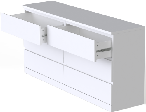 Комод Mebelain ВАРМА 6Д Белый