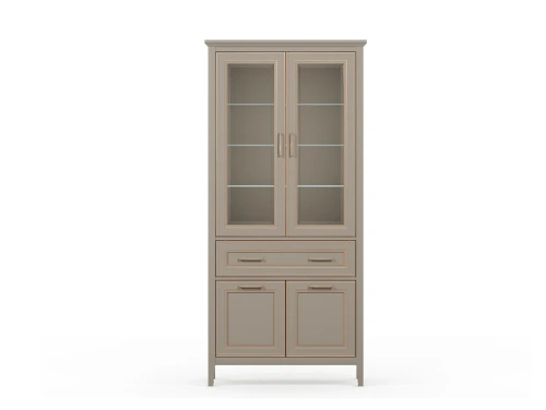 Шкаф BRW Classic REG2W2D1S (Глиняный серый)