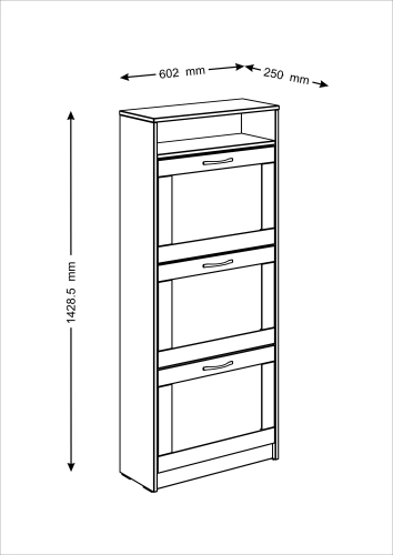 Тумба Новус Индустри для обуви  Сириус 2.02.10.440.1 (Белый)