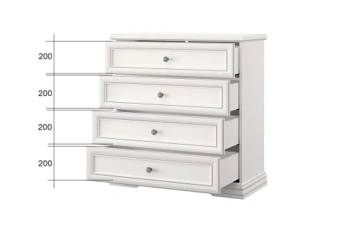 Комод anrex SEVILLA 4S (Белый)