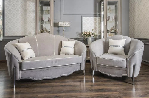 Кресло ЭРА Gravita Серый серебро