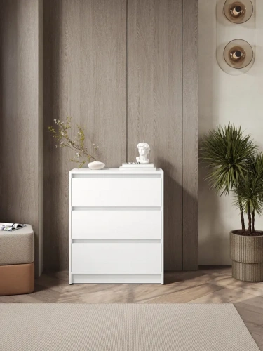 Комод ЭлиГард Brighton 3S (Белый)