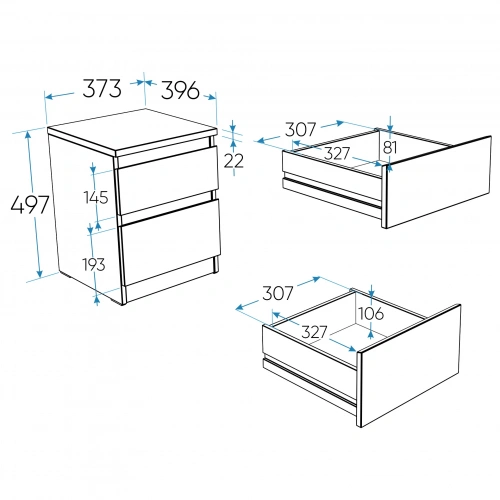 Тумба Новус Индустри Кастор 2.03.03.050.1 (Белый)