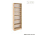 Стеллаж КортексМебель БИНГО 60х202 (Дуб сонома)