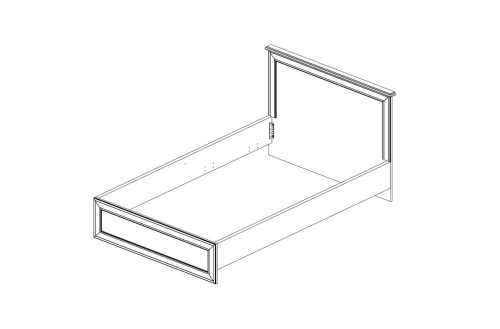 Кровать anrex TIFFANY 160 (вудлайн кремовый)
