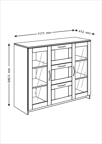 Тумба Новус Индустри Сириус 2.02.03.380.3 (Сонома)