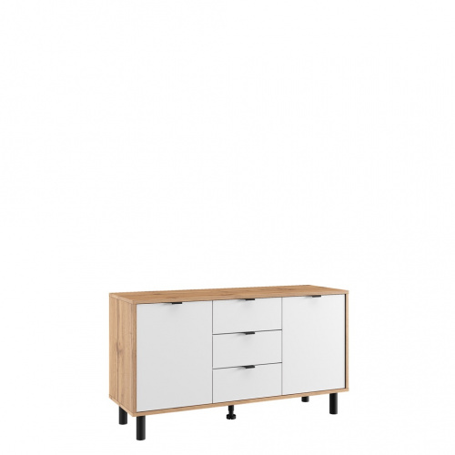 Тумба RTV ЭЛИГАРД MONE 2D3S (Дуб Вотан/Белый)