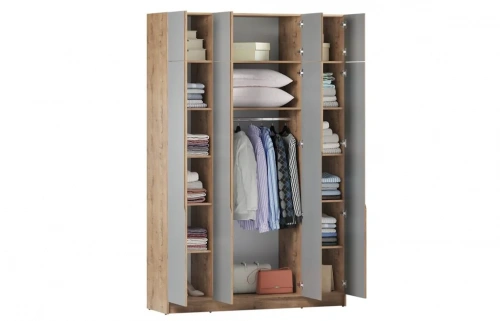 Шкаф Элигард AURA 4Dа (Дуб вотан/Дымчатый алмаз)