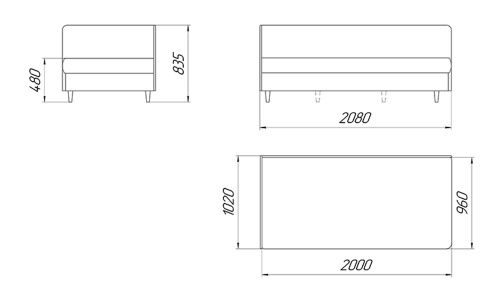 Тахта Лама-мебель Эльза 4