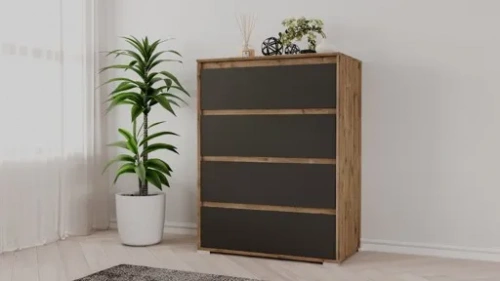 Комод РЭЙГРУПП Aleksa РГ-04-WK (Дуб веллингтон/Кобальт)