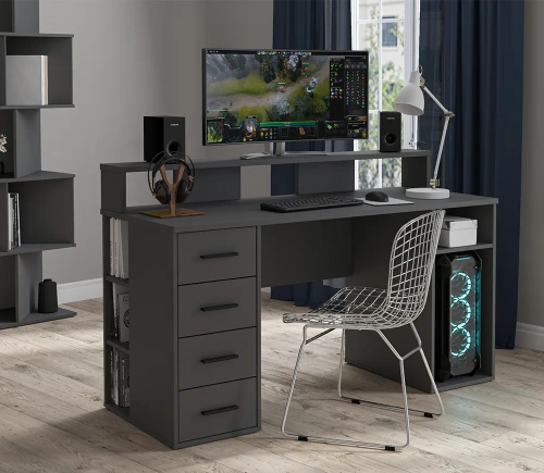 Стол компьютерный Интерлиния Skill-8 (Антрацит)