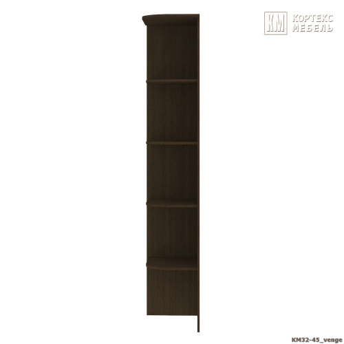 Стеллаж приставной КортексМебель Сенатор КМ32-45 (Венге тёмный)