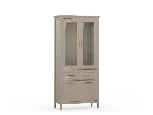 Шкаф BRW Classic REG2W2D1S (Глиняный серый)