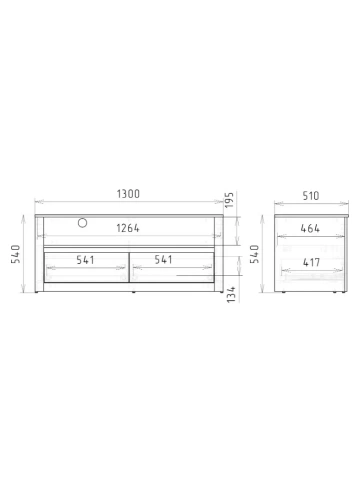 Тумба РЭЙГРУПП Bremo ТВ-08 (2Y) BR Дуб бордо лайт