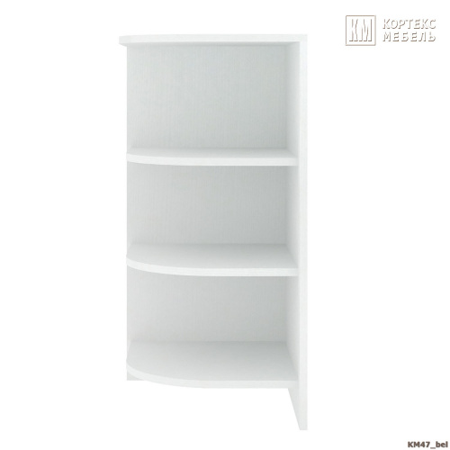 Стеллаж приставной КортексМебель Сенатор КМ47 (Белый)