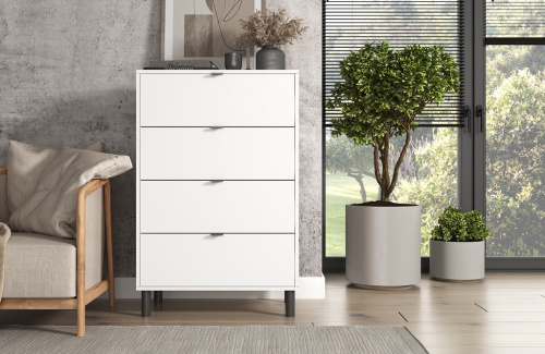 Комод ЭЛИГАРД MONE 4S (Белый)