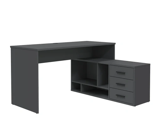 Стол письменный Интерлиния Skill-5(П) (Антрацит)