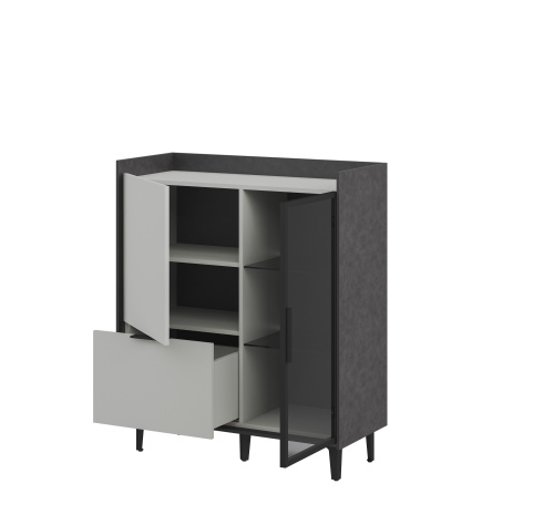 Шкаф комбинированный Мебель-Неман Модена Бруклин МН-048-24-Ц1