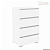 Комод Кортекс Мебель БАРИ 60-4ш (Белый/Белый/Белый)