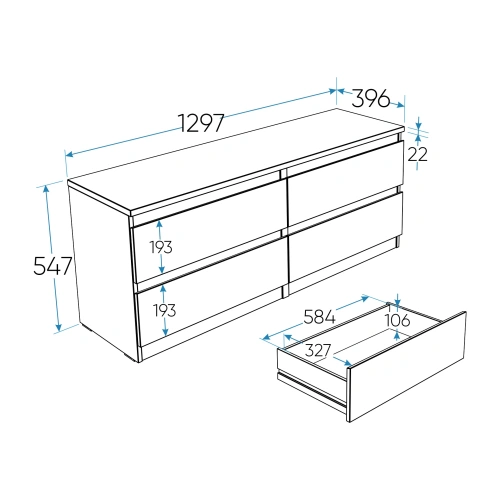 Тумба Новус Индустри Кастор 2.03.03.100.1 (Белый)