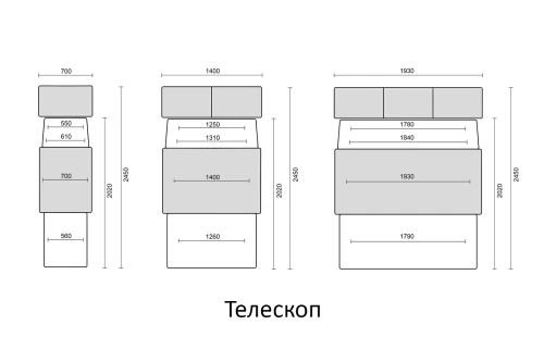 Модульный диван Петрамебель Айпетри Люкс