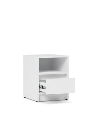 Тумба прикроватная ЭлиГард Brighton 1S1N (Белый)