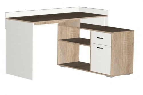 Стол письменный МебельКласс Имидж-2 (Белый/Дуб сонома)