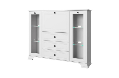 Тумба anrex TIFFANY 2V1D3S (белый)