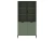 Шкаф BRW Paloma REG2W2D (Черный/Дымчатый зеленый) Шкаф BRW Paloma REG2W2D (Черный/Дымчатый зеленый)