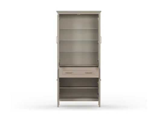 Шкаф BRW Classic REG2W2D1S (Глиняный серый)