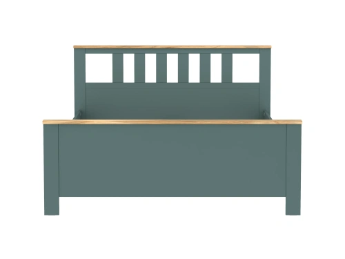 Кровать Новус Индустри Сага 2.08.04.070.6 (Темно-бирюзовый/Ясень)