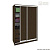 Шкаф КортексМебель Сенатор ШК10 классика ДД (Венге тёмный)