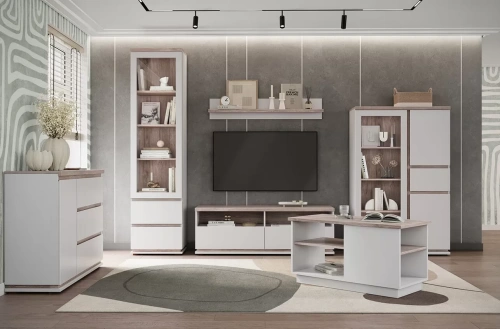 Шкаф с витриной anrex LIMA 1V2S