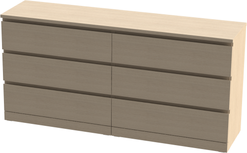 Комод Mebelain ВАРМА 6Д Беленый дуб
