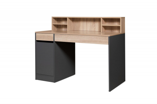 Стол компьютерный МебельКласс Сити-2 (Антрацит-Дуб Сонома)