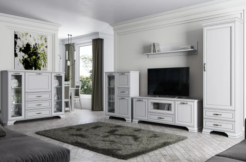 Тумба anrex TIFFANY 1V2D1S (вудлайн кремовый)