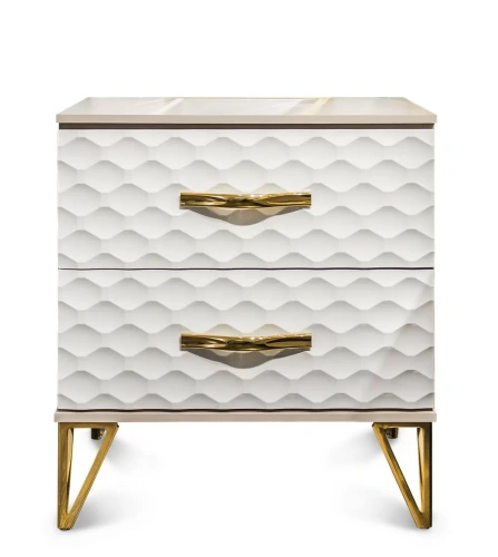 Тумба прикроватная ЭРА Lara Белый глянец